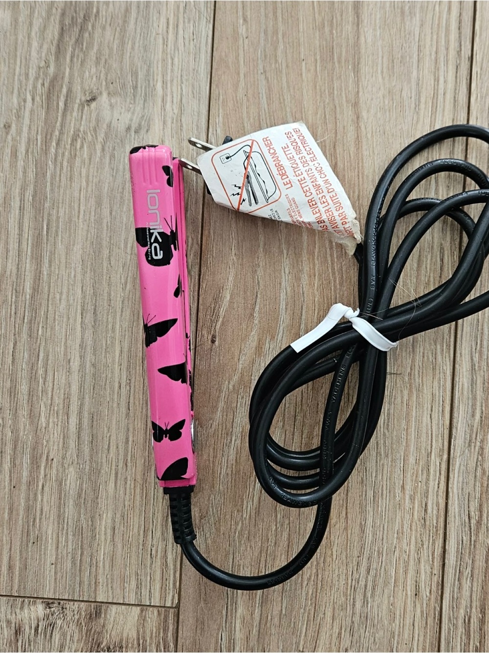 Hot Pink Butterfly Mini Flat Iron